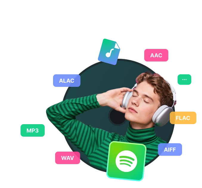 Spotifyの音楽をMP3、AAC、WAV、FLAC、AIFF、ALAC形式に変換