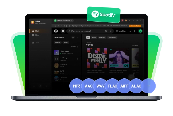 Spotifyダウンロードの出力形式