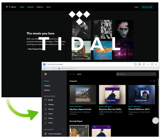 TIDAL 音楽ダウンローダー