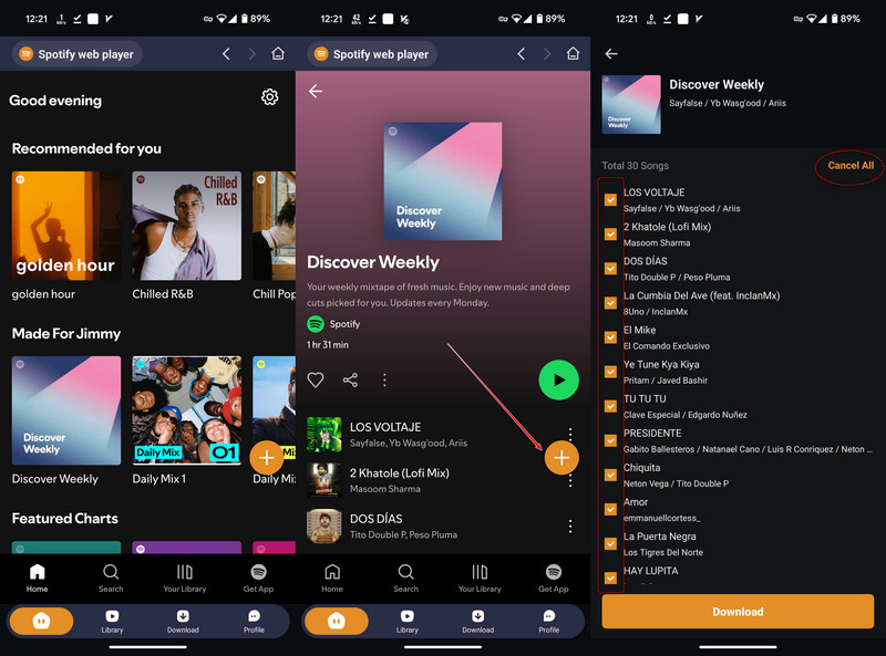 Spotify音楽を追加