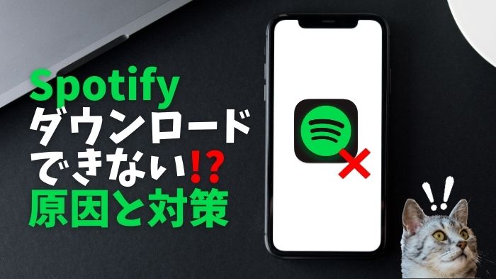 Spotifyの曲がダウンロードできない？！原因と解決策！