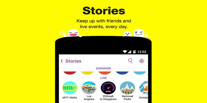 Snapchat Stories（スナップチャットストーリー）