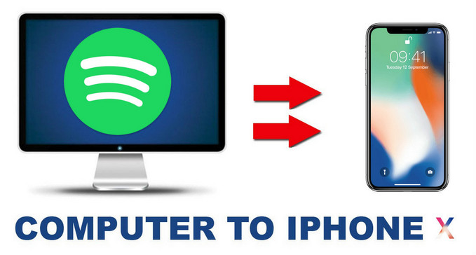 Spotify での曲を iPhone-x に転送する方法