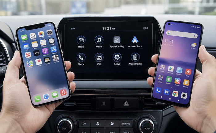 Apple CarPlay・Android AutoでSpotifyを車で聞く