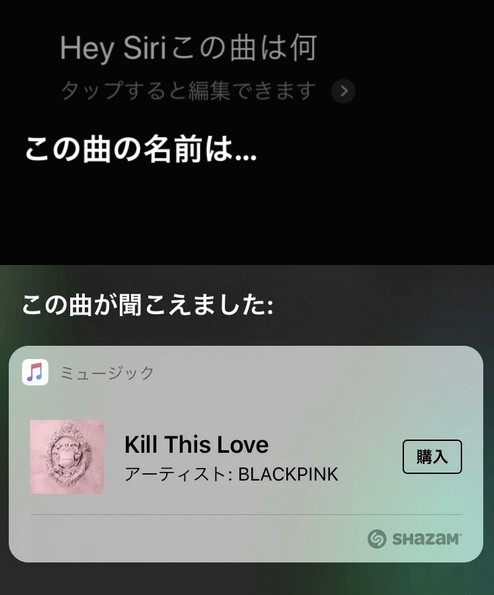 Siriで鼻歌検索する
